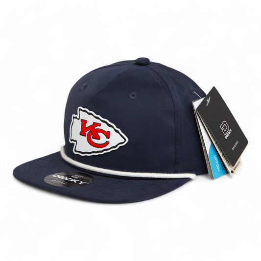 Kansas City Chiefs 3D Classic Rope Hat- Navy/ White