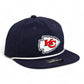 Kansas City Chiefs 3D Perforated Rope Hat- Navy/ White