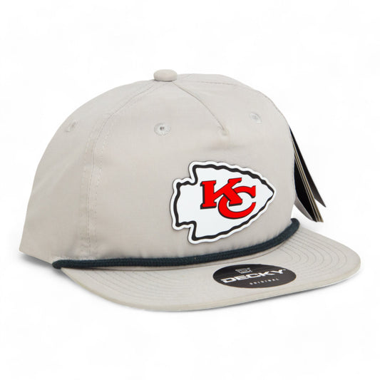 Kansas City Chiefs 3D Classic Rope Hat- Grey/ Charcoal