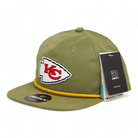 Kansas City Chiefs 3D Classic Rope Hat- Loden/ Amber