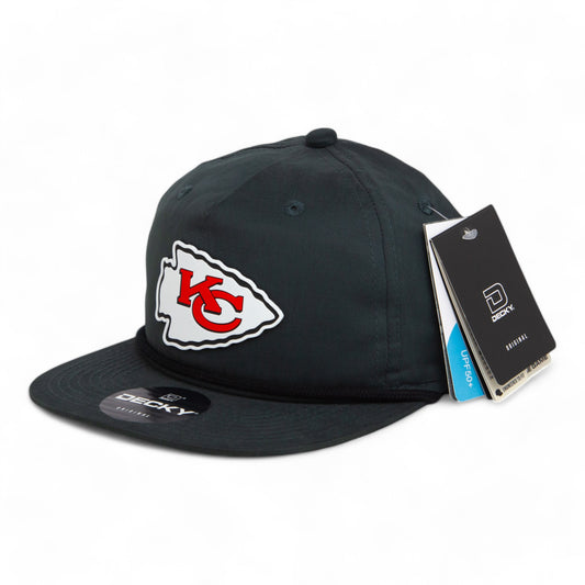 Kansas City Chiefs 3D Classic Rope Hat- Charcoal/ Black