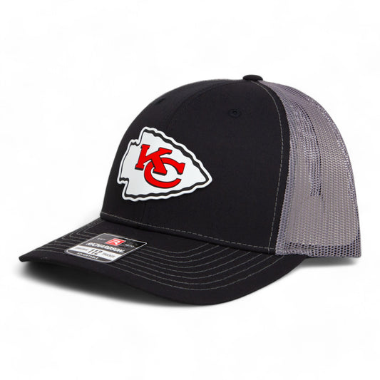 Kansas City Chiefs 3D Snapback Trucker Hat- Black/ Charcoal