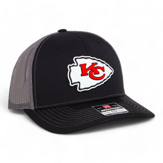 Kansas City Chiefs 3D Snapback Trucker Hat- Black/ Charcoal