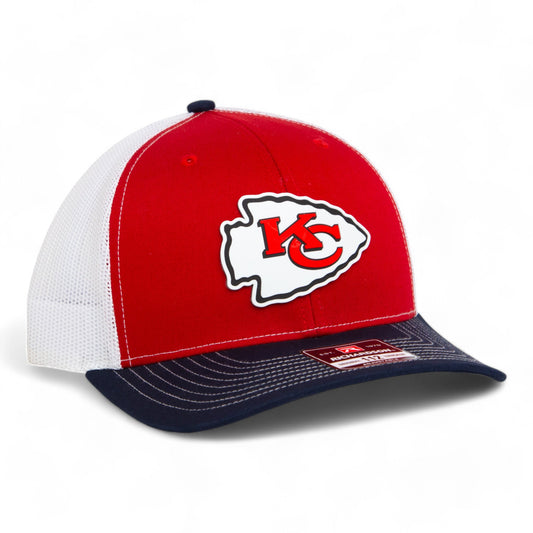 Kansas City Chiefs 3D Snapback Trucker Hat- Red/ White/ Navy