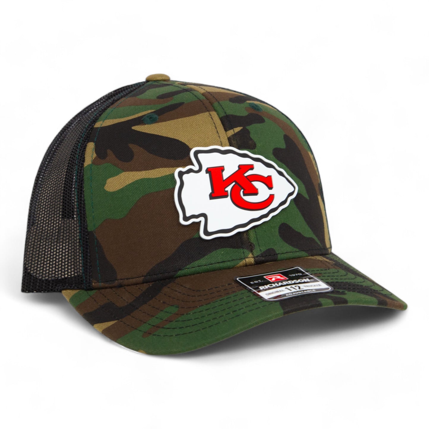 Kansas City Chiefs 3D Snapback Trucker Hat- Army Camo/ Black