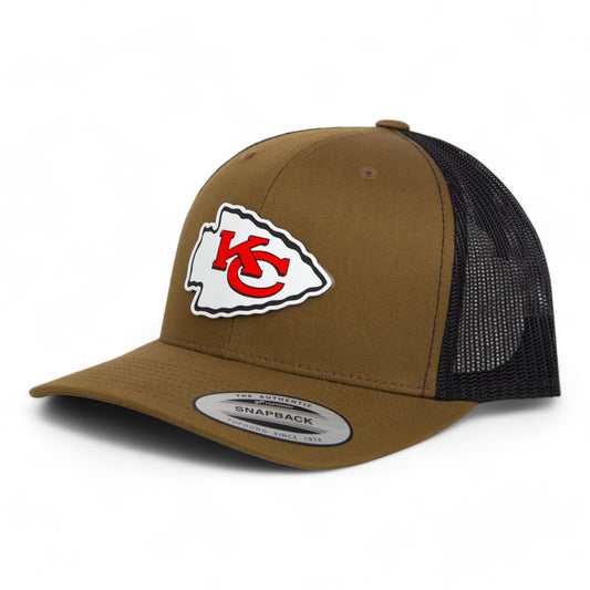 Kansas City Chiefs 3D YP Snapback Trucker Hat- Coyote/ Black