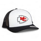 Kansas City Chiefs 3D YP Snapback Trucker Hat- White/ Black