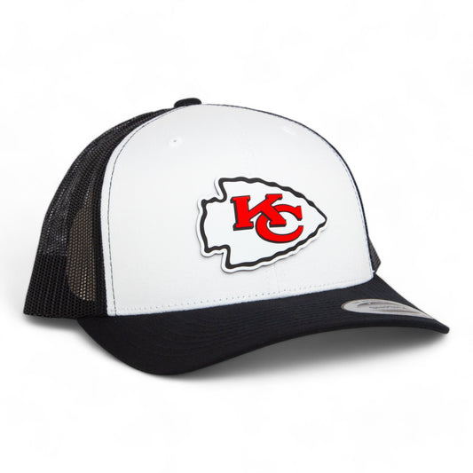 Kansas City Chiefs 3D YP Snapback Trucker Hat- White/ Black