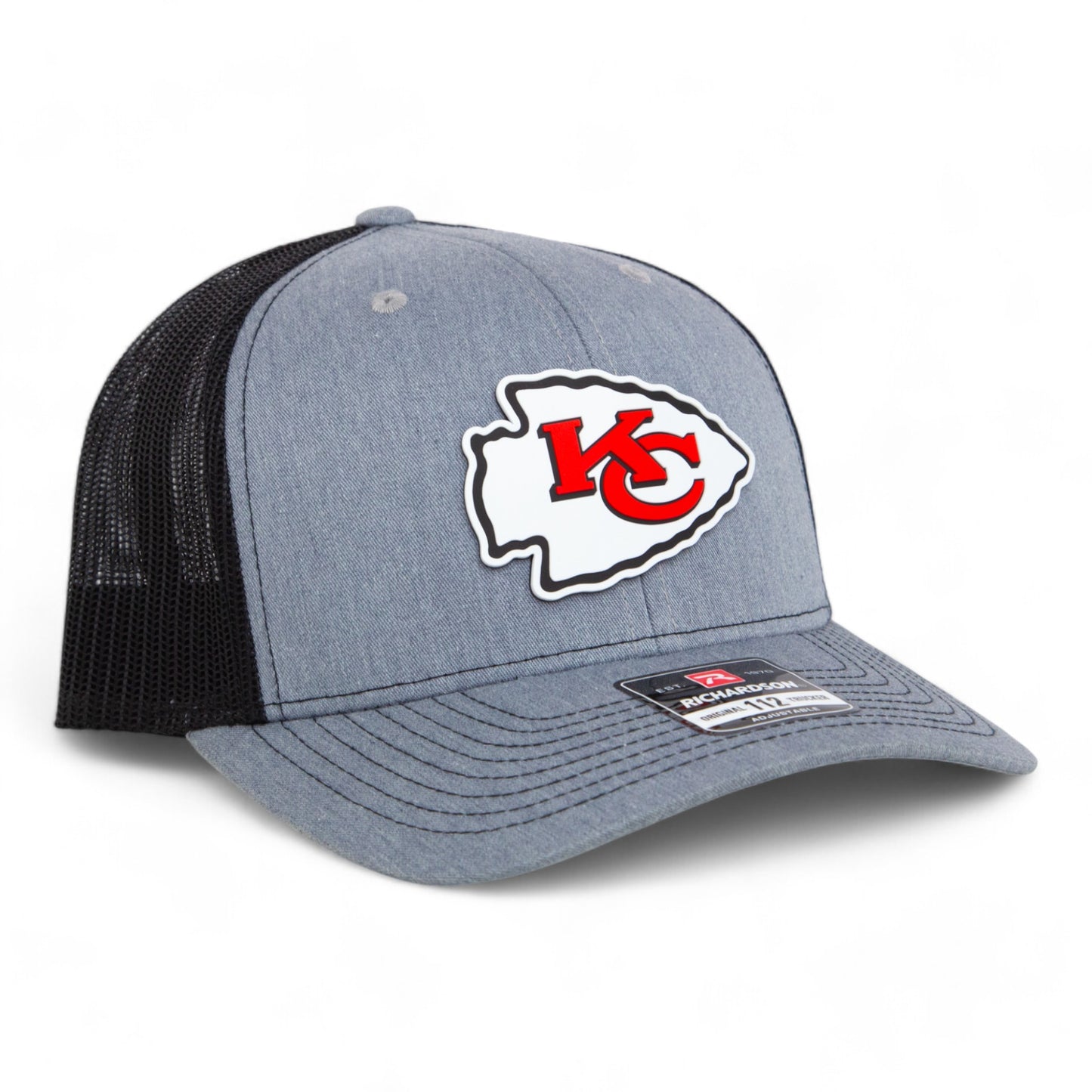 Kansas City Chiefs 3D Snapback Trucker Hat- Heather Grey/ Black