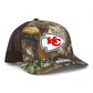 Kansas City Chiefs 3D Snapback Trucker Hat- Realtree Edge/ Brown