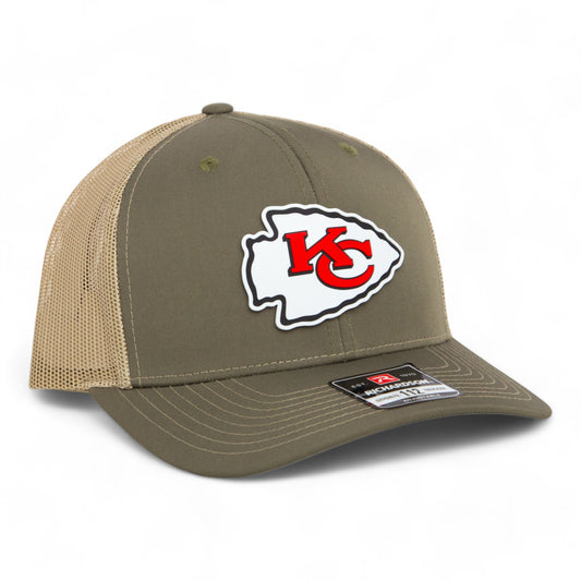 Kansas City Chiefs 3D Snapback Trucker Hat- Loden/ Tan