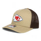 Kansas City Chiefs 3D Snapback Trucker Hat- Tan/ Coffee