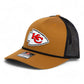 Kansas City Chiefs 3D Snapback Trucker Rope Hat- Caramel/ Black