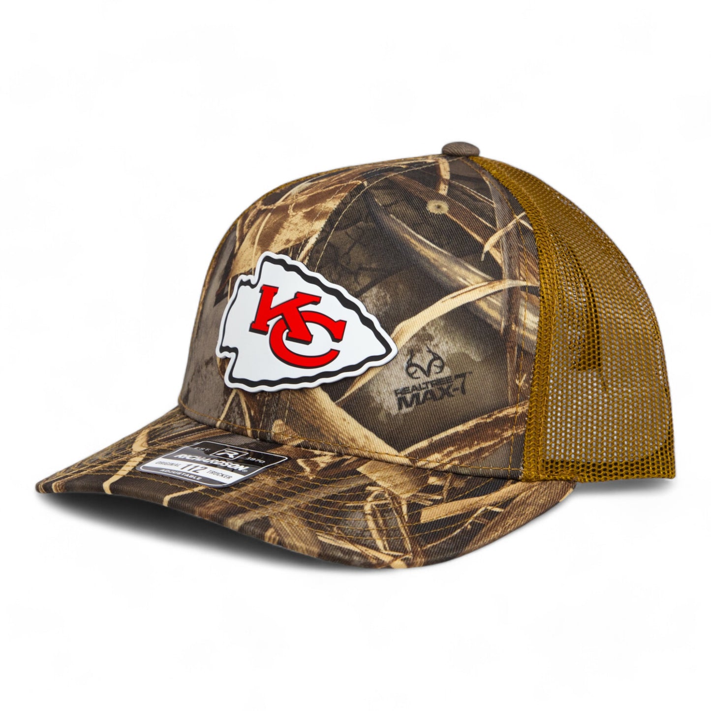 Kansas City Chiefs 3D Snapback Trucker Hat- Realtree Max 7/ Buck