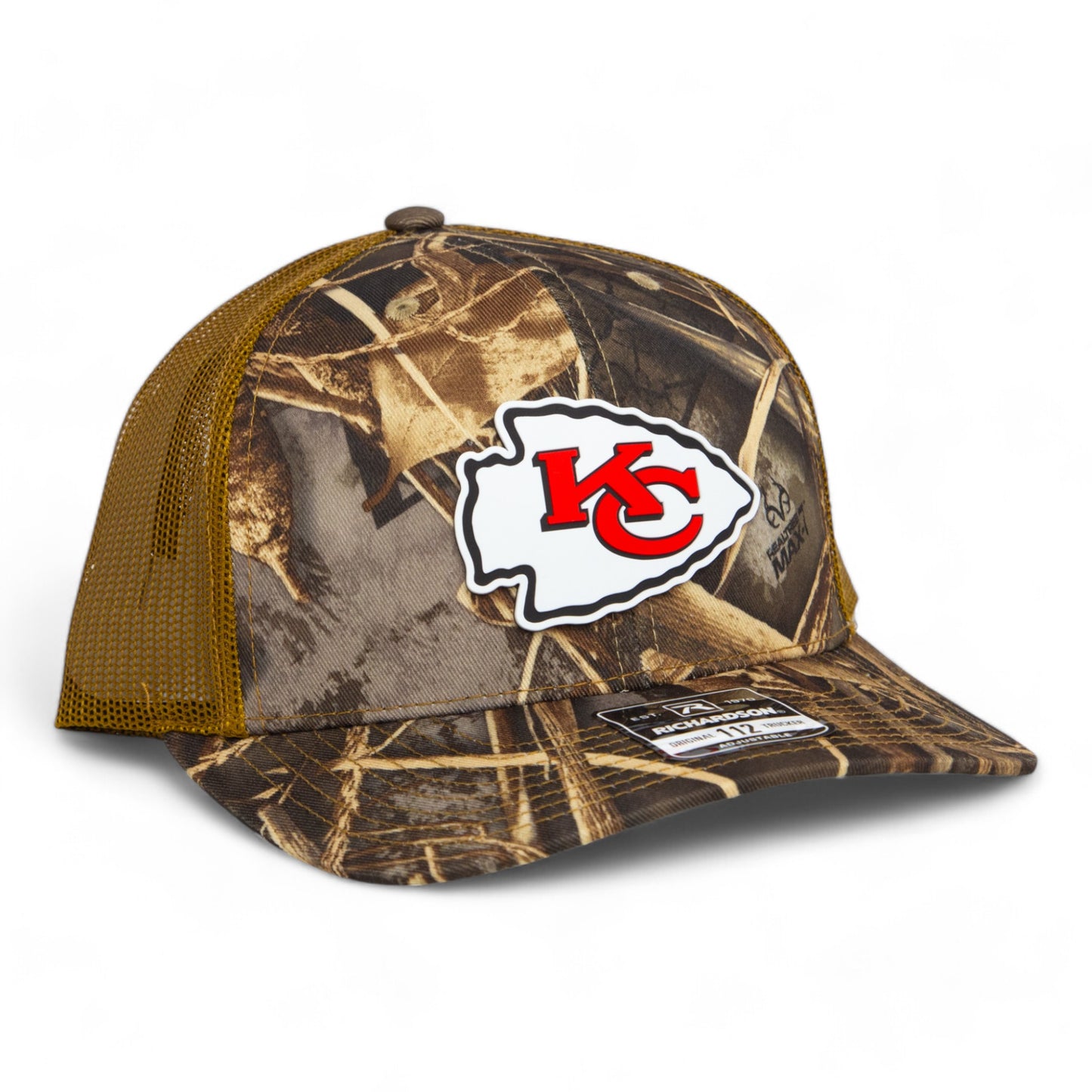 Kansas City Chiefs 3D Snapback Trucker Hat- Realtree Max 7/ Buck