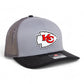 Kansas City Chiefs 3D Snapback Trucker Hat- Grey/ Charcoal/ Black