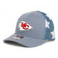 Kansas City Chiefs 3D Snapback Trucker Hat- Heather Grey/ Stars & Stripes