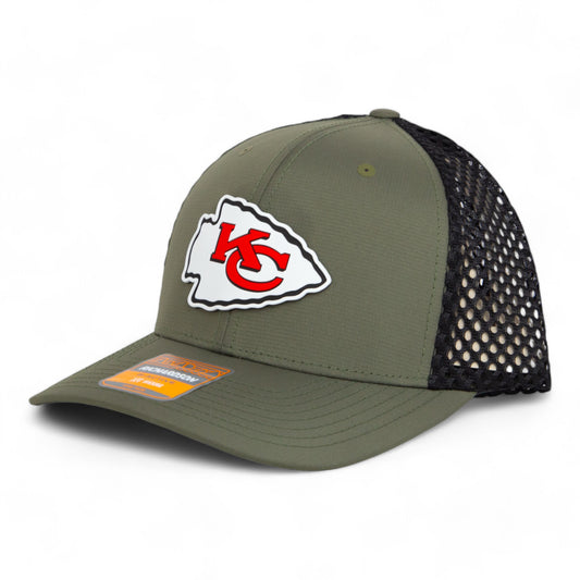 Kansas City Chiefs 3D Snapback Tilikum Trucker Hat- Loden/ Black