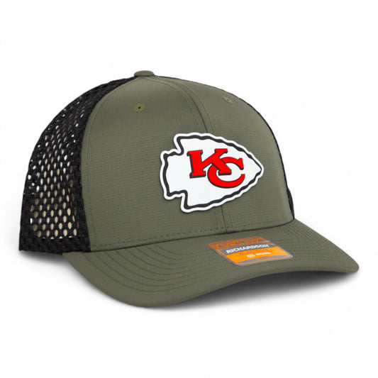 Kansas City Chiefs 3D Snapback Tilikum Trucker Hat- Loden/ Black