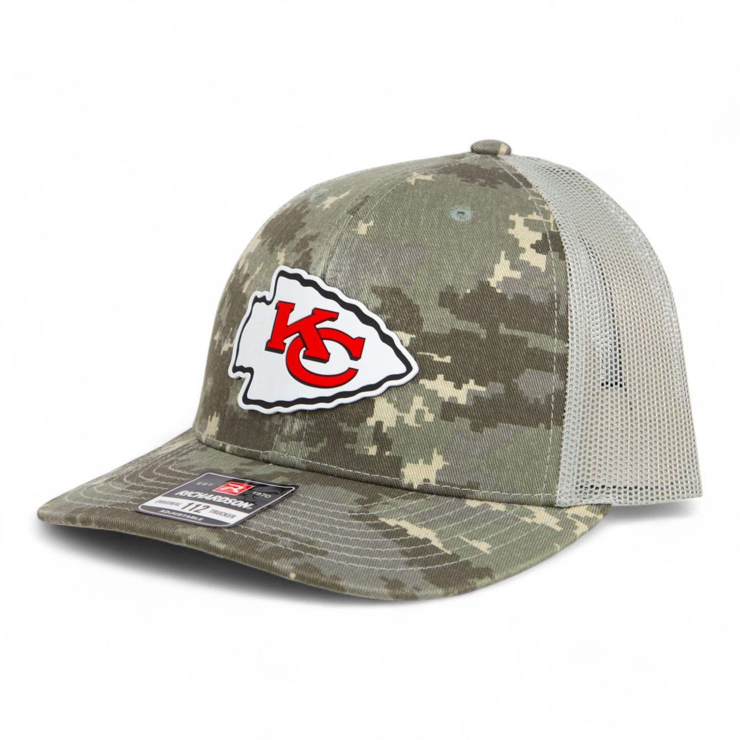 Kansas City Chiefs 3D Snapback Trucker Hat- Military Digital Camo