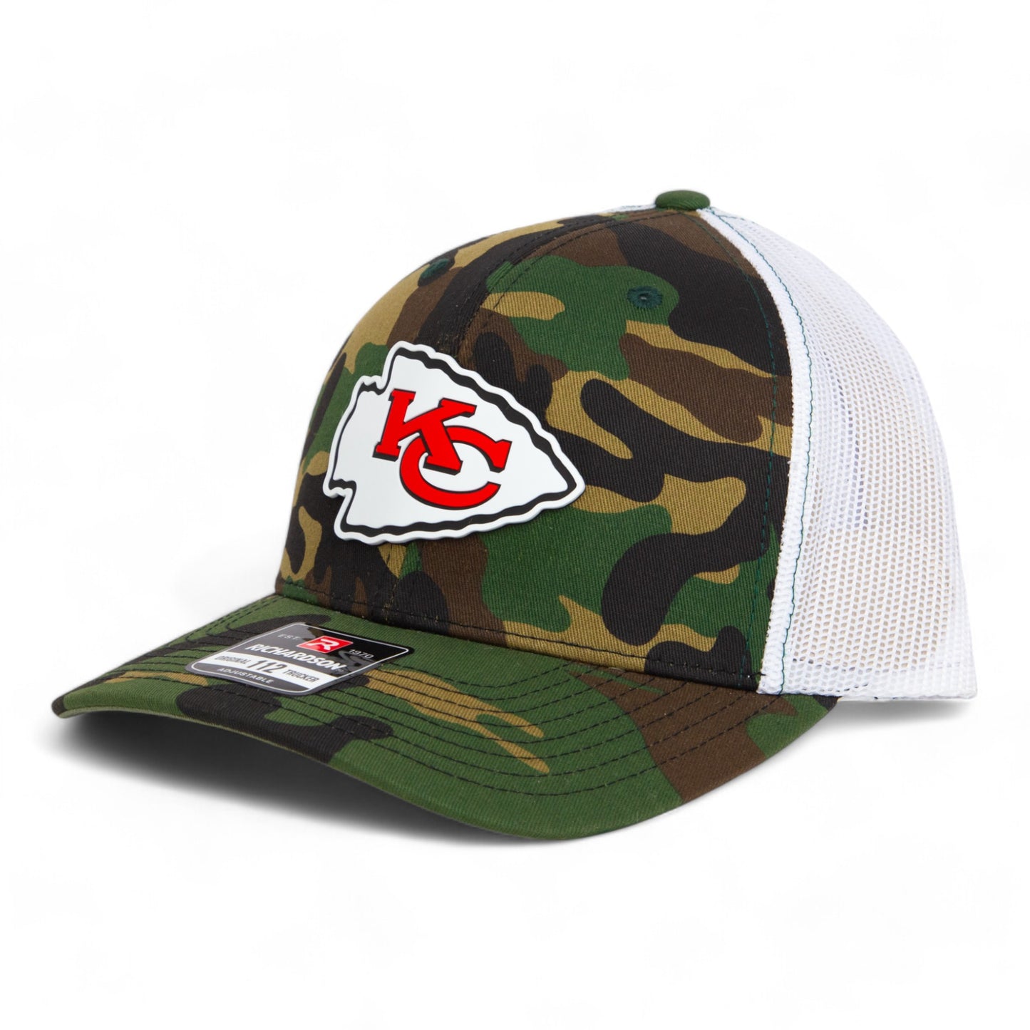 Kansas City Chiefs 3D Snapback Trucker Hat- Army Camo/ White