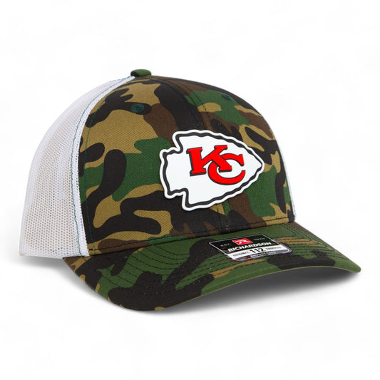 Kansas City Chiefs 3D Snapback Trucker Hat- Army Camo/ White