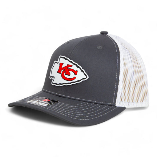 Kansas City Chiefs 3D Snapback Trucker Hat- Charcoal/ White