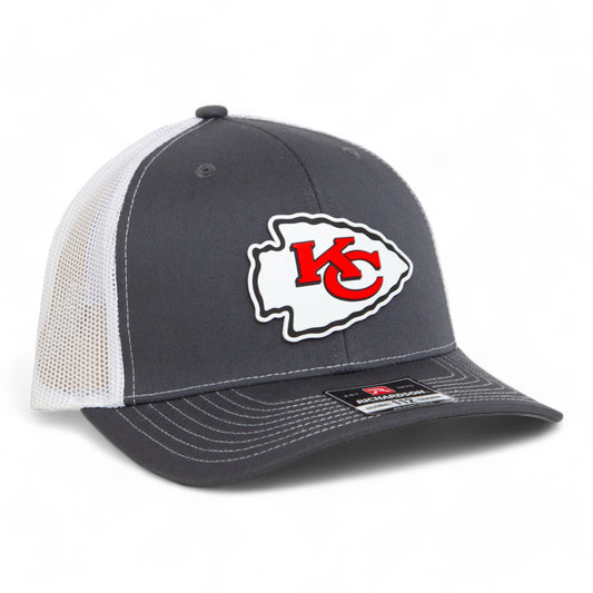 Kansas City Chiefs 3D Snapback Trucker Hat- Charcoal/ White