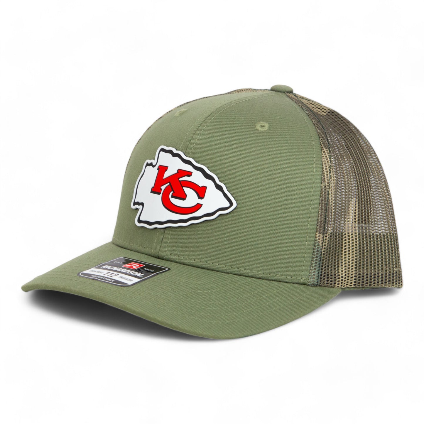 Kansas City Chiefs 3D Snapback Trucker Hat- Loden/ Green Camo