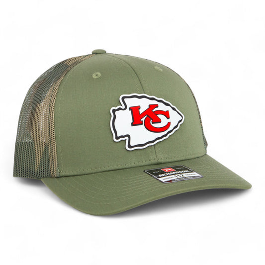 Kansas City Chiefs 3D Snapback Trucker Hat- Loden/ Green Camo