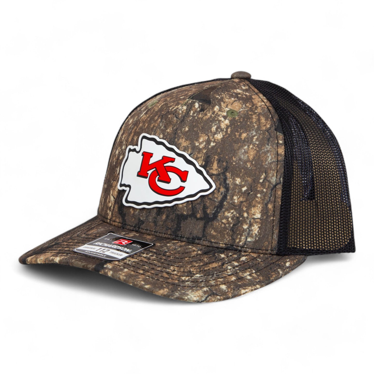 Kansas City Chiefs 3D Snapback Trucker Hat- Realtree Timber/ Black