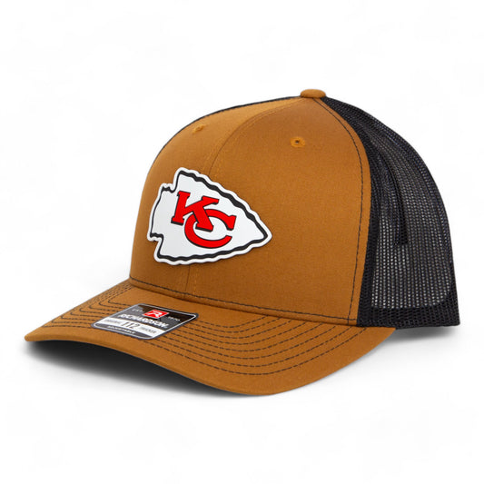 Kansas City Chiefs 3D Snapback Trucker Hat- Caramel/ Black