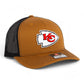 Kansas City Chiefs 3D Snapback Trucker Hat- Caramel/ Black