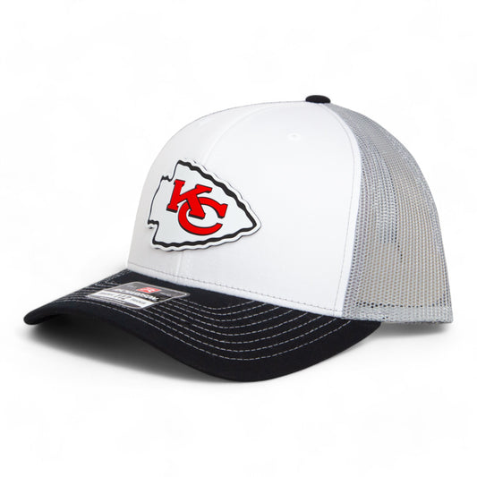 Kansas City Chiefs 3D Snapback Trucker Hat- White/ Silver/ Black