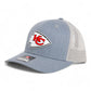 Kansas City Chiefs 3D Snapback Trucker Hat- Heather Grey/ Light Grey