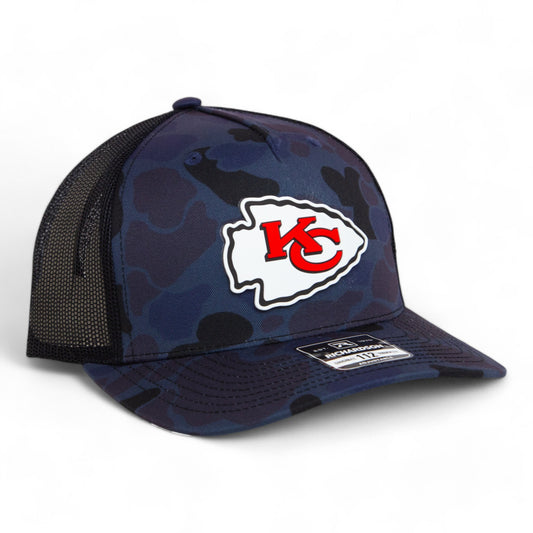 Kansas City Chiefs 3D Snapback Trucker Hat- Admiral Duck Camo/ Black