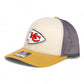 Kansas City Chiefs 3D Snapback Trucker Hat- Mink Beige/ Charcoal/ Amber Gold