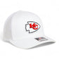 Kansas City Chiefs 3D Snapback Trucker Hat- White