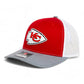 Kansas City Chiefs 3D Snapback Trucker Hat- Red/ White/ Heather Grey