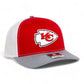 Kansas City Chiefs 3D Snapback Trucker Hat- Red/ White/ Heather Grey