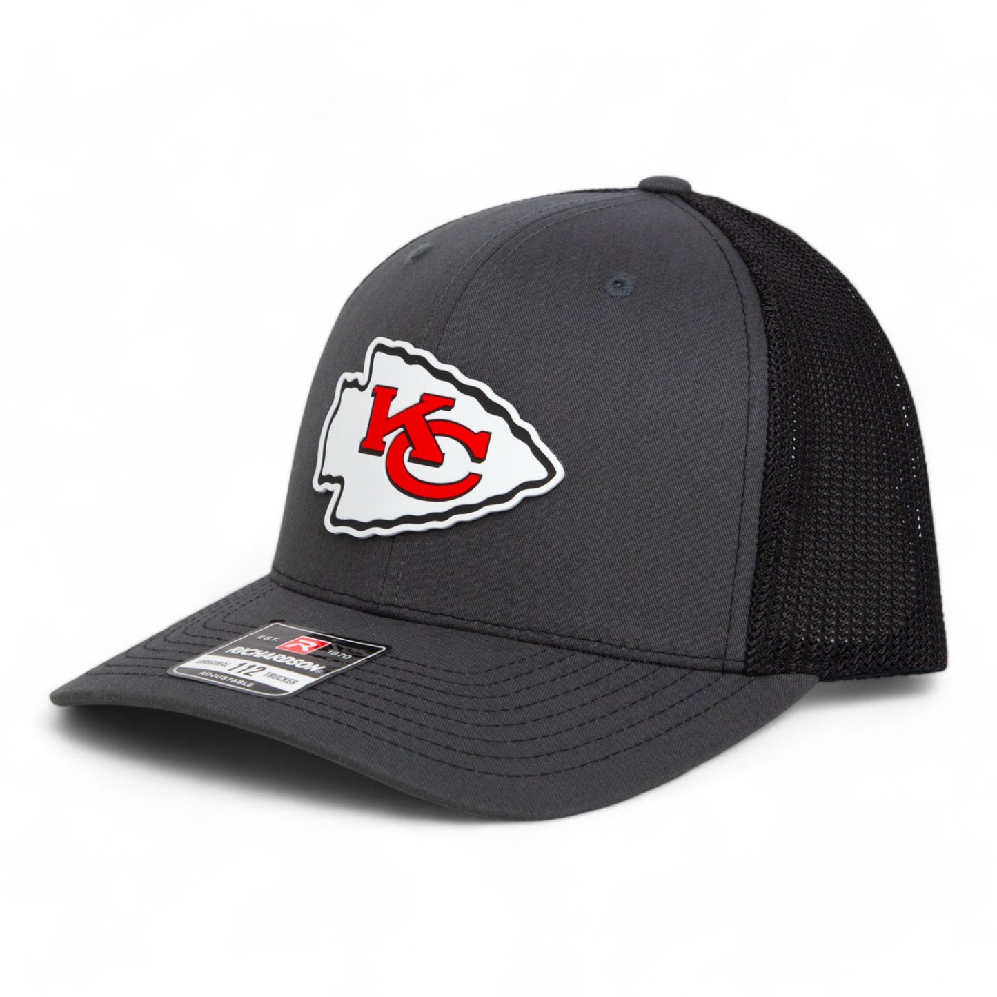 Kansas City Chiefs 3D Snapback Trucker Hat- Charcoal/ Black