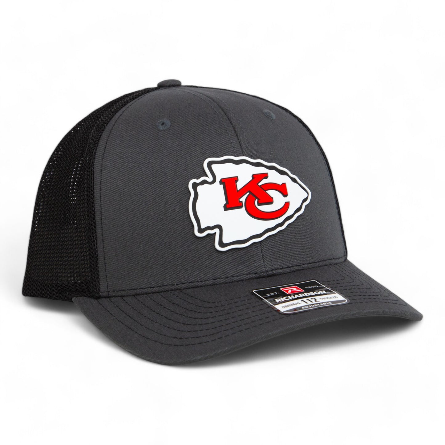 Kansas City Chiefs 3D Snapback Trucker Hat- Charcoal/ Black