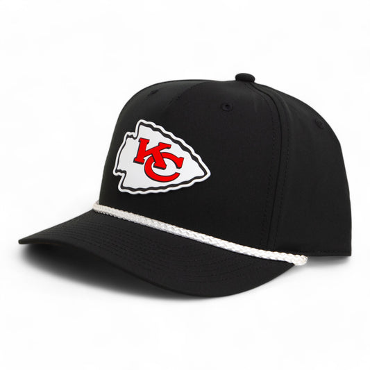 Kansas City Chiefs Super Bowl LIX 3D Snapback Rope Hat- Black/ White