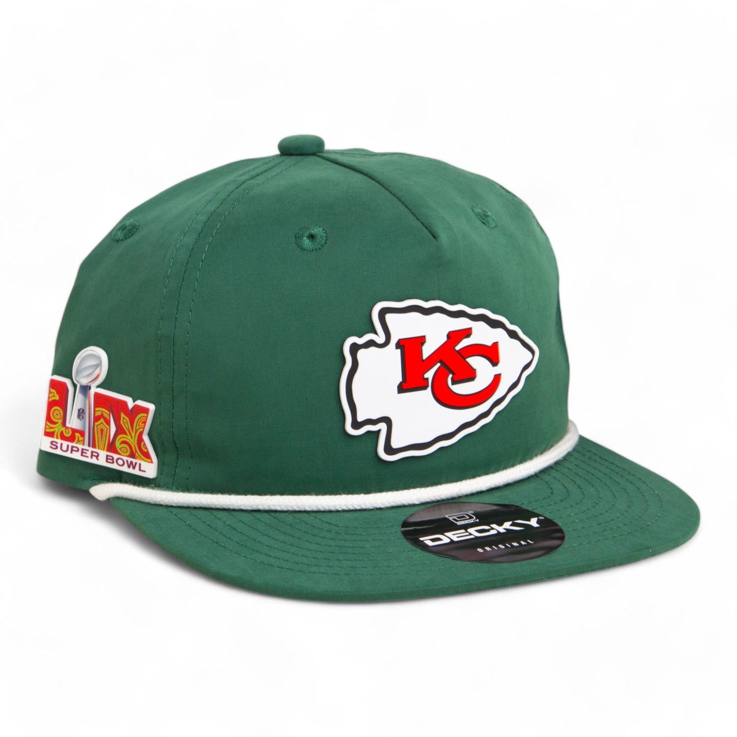 Kansas City Chiefs Super Bowl LIX 3D Classic Rope Hat- Forest/ White