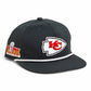 Kansas City Chiefs Super Bowl LIX 3D Classic Rope Hat- Charcoal/ White