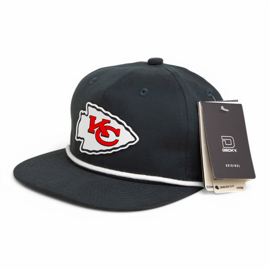 Kansas City Chiefs Super Bowl LIX 3D Classic Rope Hat- Charcoal/ White