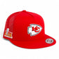 Kansas City Chiefs Super Bowl LIX 3D YP Snapback Flat Bill Trucker Hat- Red