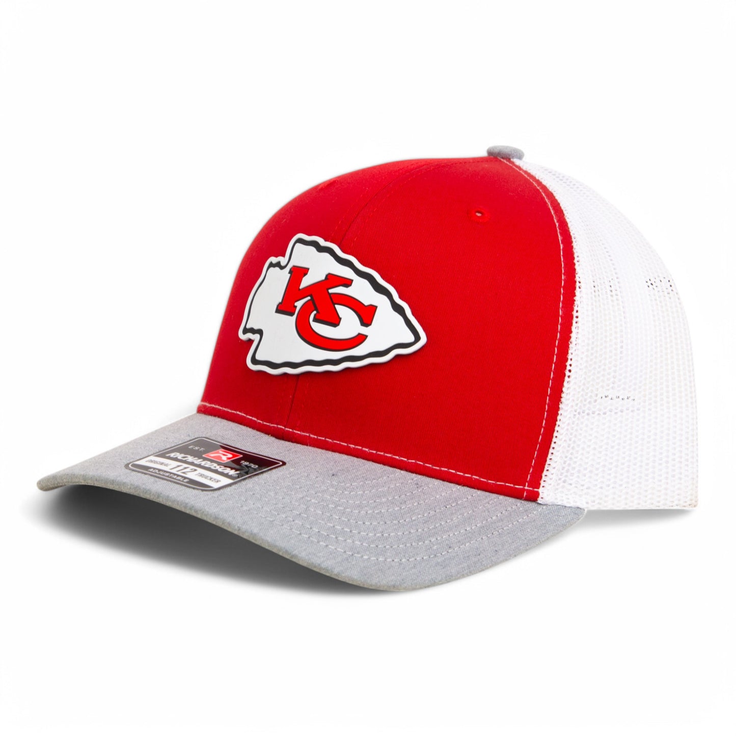 Kansas City Chiefs Super Bowl LIX 3D Snapback Trucker Hat- Red/ White/ Heather Grey