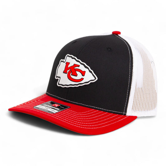 Kansas City Chiefs Super Bowl LIX 3D Snapback Trucker Hat- Black/ White/ Red