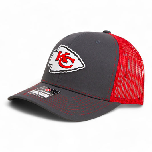 Kansas City Chiefs Super Bowl LIX 3D Snapback Trucker Hat- Charcoal/ Red